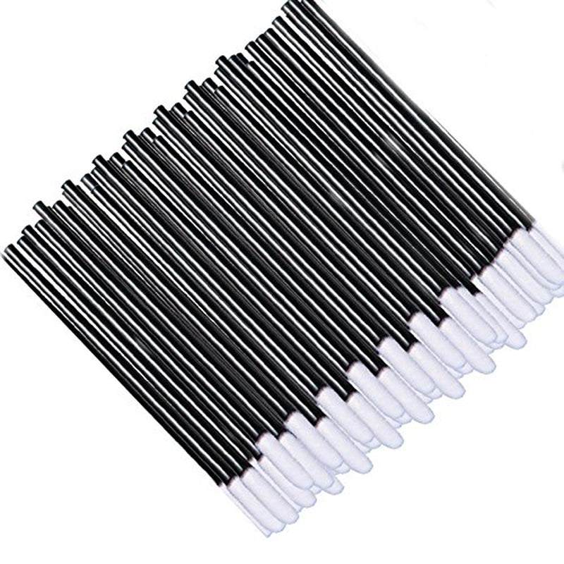 500 Pcs Disposable Lip Brushes - Professional Makeup Applicators for Lipstick & Lip Gloss (Black)