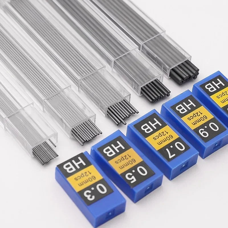 6-1Pcs Mechanical Pencil Lead 0.3 0.5 0.7 0.9 1.3 2.0 HB Refill Leads for Mechanical Pencil Drawing Automatic Pencils Stationery