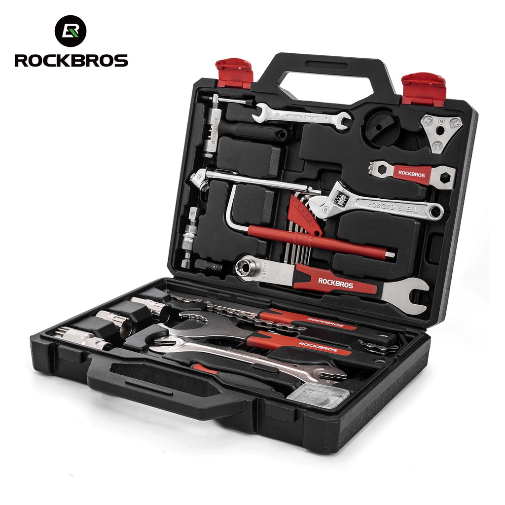 ROCKBROS Bicycle Repair Tool Kits 44 in 1 Professional Bike Multifunction Repair Tools Key Set Cycling Tools