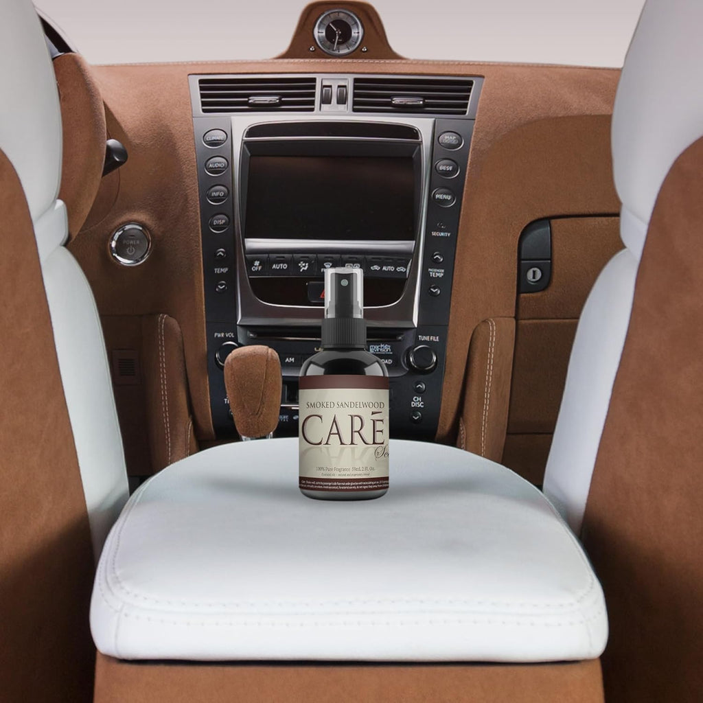 Care Scents Luxury Car Freshener, Long-Lasting Car Scent Spray, 2-Pack Car Scents Air Freshener, Car Fragrance to Freshen up Car, Smoked Sandalwood, 4 Fl Oz