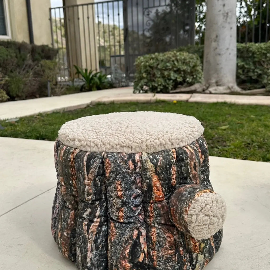 Allpets Convertible Tree Trunk Pet Bed for Dogs, Cats, Rabbits, and Small Animals
