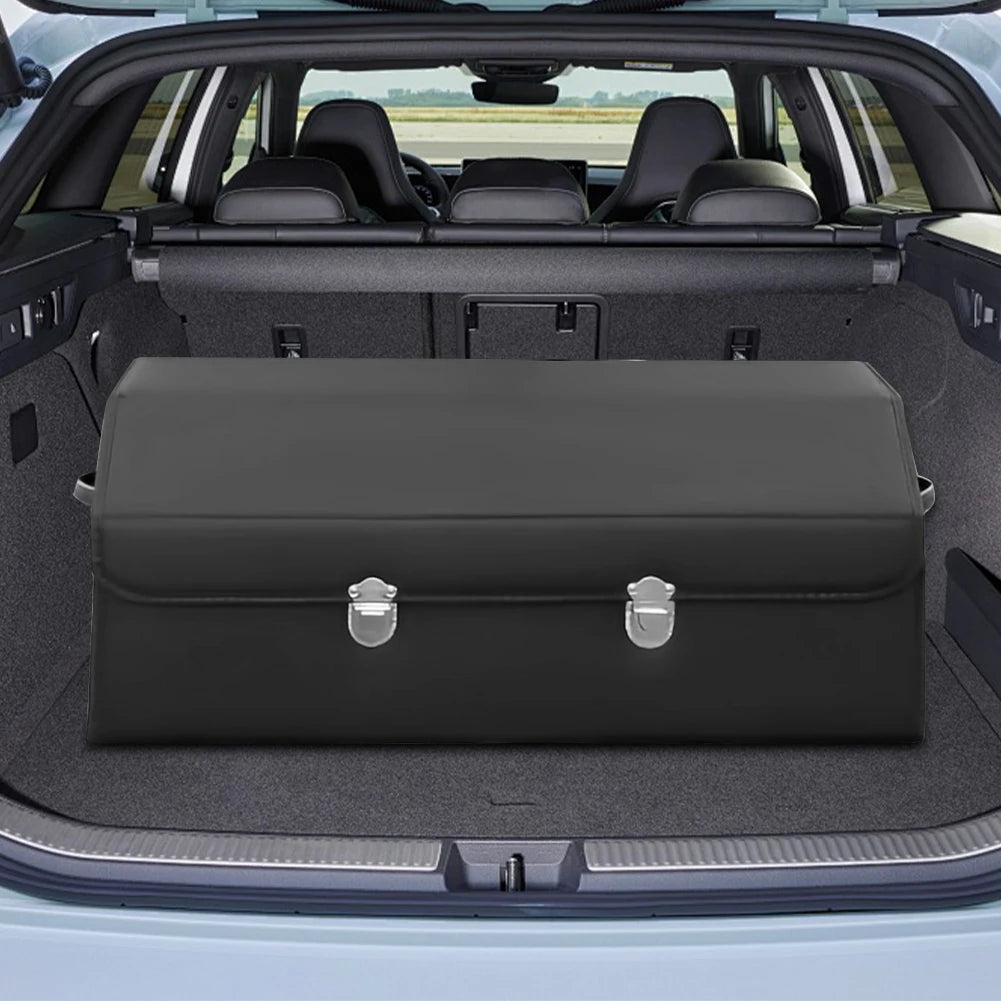Large Capacity Waterproof Car Trunk Organizer - Folding Auto Multi-Use Storage Box for Ultimate Car Accessories Organization