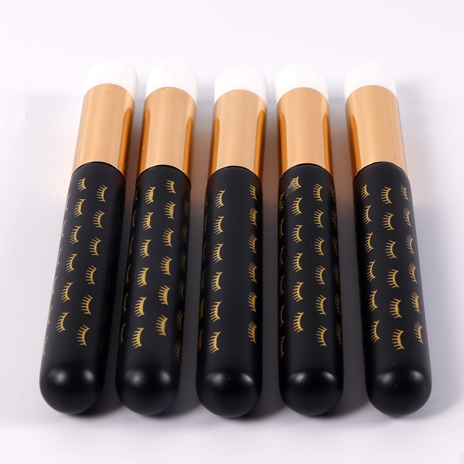 10 Pcs Adorable Black Lash Cleanser Brushes - Perfect for Eyelash Extensions & Blackhead Removal!