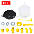 15-Piece Universal Vehicle Oil and Coolant Filling Kit with Spill-Proof Funnels and Spouts