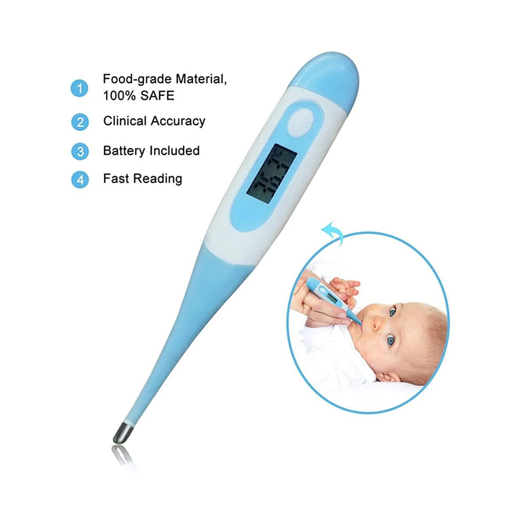 Baby Grooming Healthcare Kit Baby Safety Care Set Nail Clipper Brush Comb Scissors Thermometer Nasal Aspirator Finger Toothbrush Baby Essentials Nursery Kit for Newborn Girl Boys (Blue)