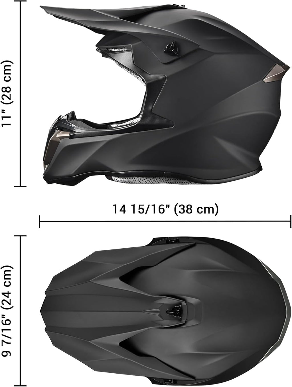 AHR Adult Offroad Dirt Bike Helmet Motocross ATV Dirtbike Outdoor BMX MX Full Face Motorcycle Helmet DOT Approved