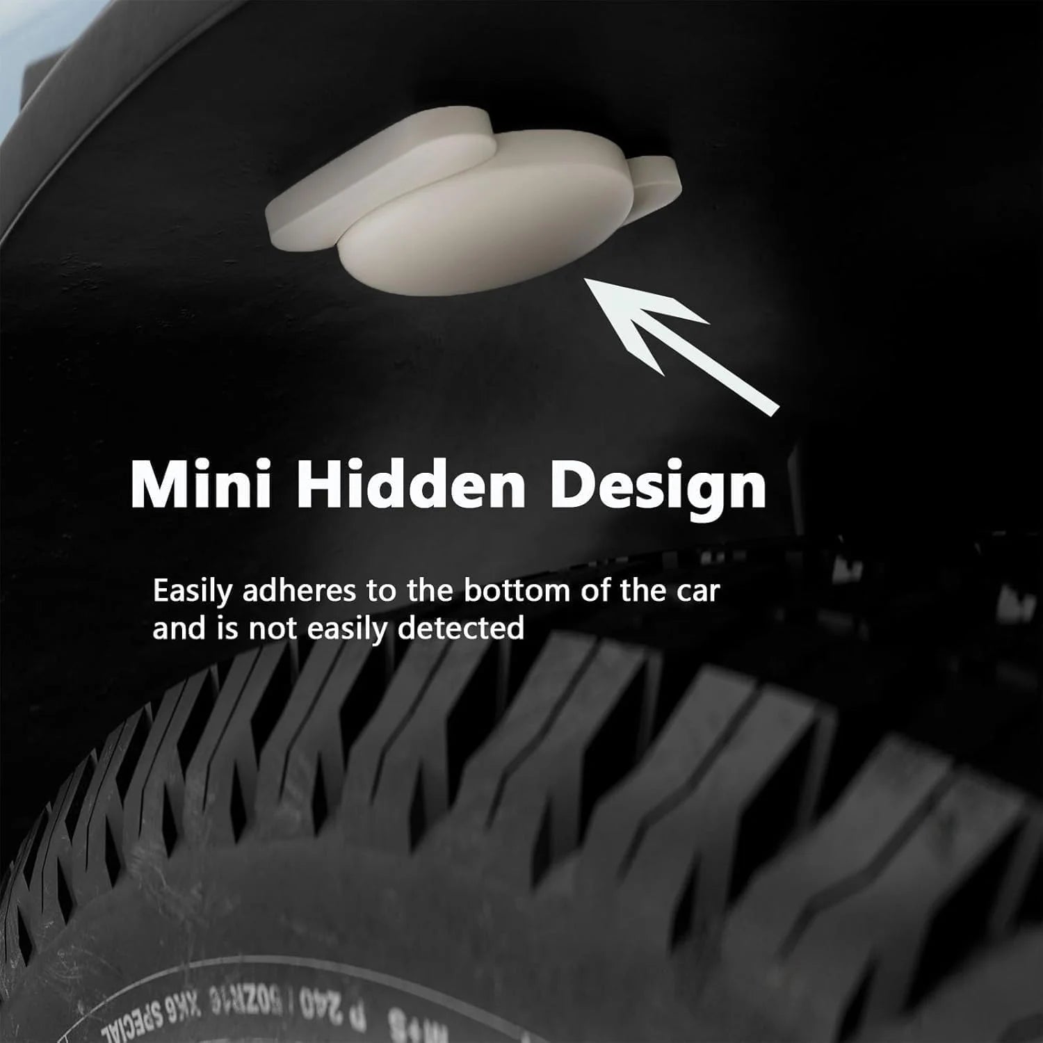 HONGTOP Car GPS Tracking Device for Vehicles Real Time GPS Tracker Work with Find My (Ios Only) No Monthly Fee GPS Car Tracker