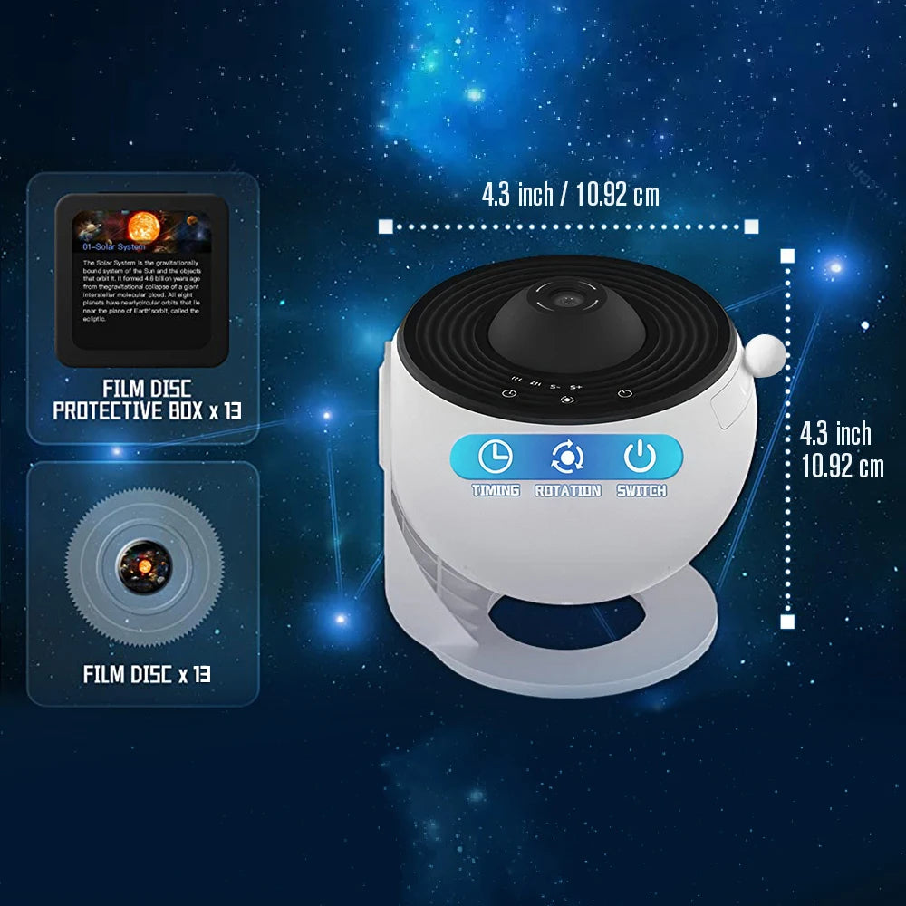Transform Your Space: 13-in-1 Star & Galaxy Projector for Kids and Adults - Ultimate Aurora Night Light Experience!