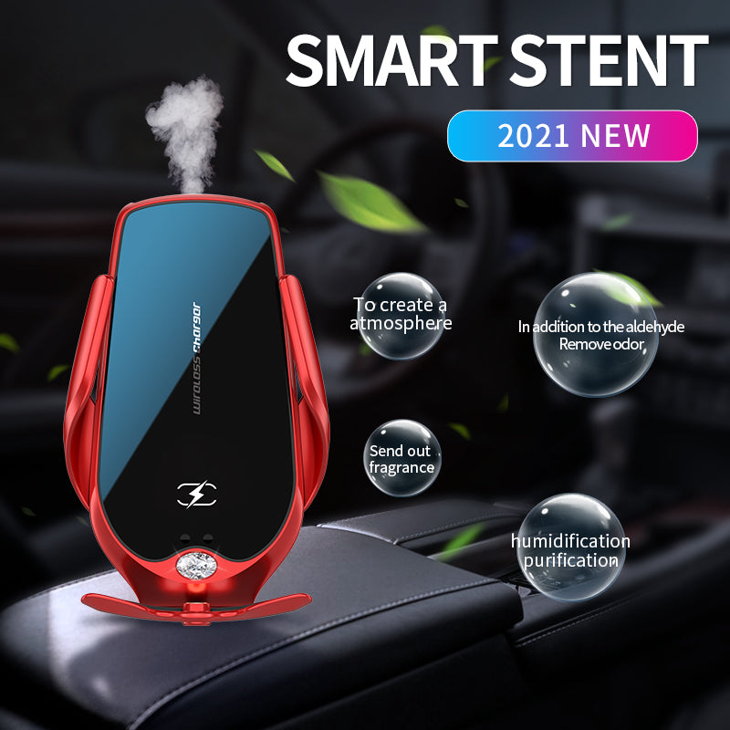 Mobile Phone Car Mount Wireless Charger Fast Charging Air Outlet