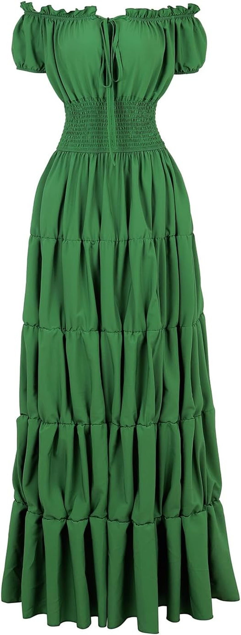 Zhitunemi Renaissance Costume Women Dress: Medieval Costumes for Women Renaissance Dresses - Peasant Cottagecore Theme Party