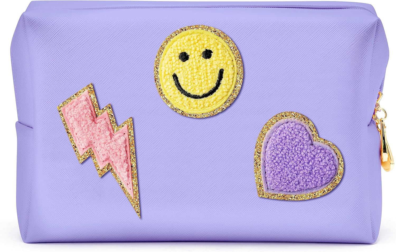 Lietoi Preppy Pink Waterproof Toiletry Bag - Stylish Portable Makeup Organizer for Women & Girls, Perfect Gift!