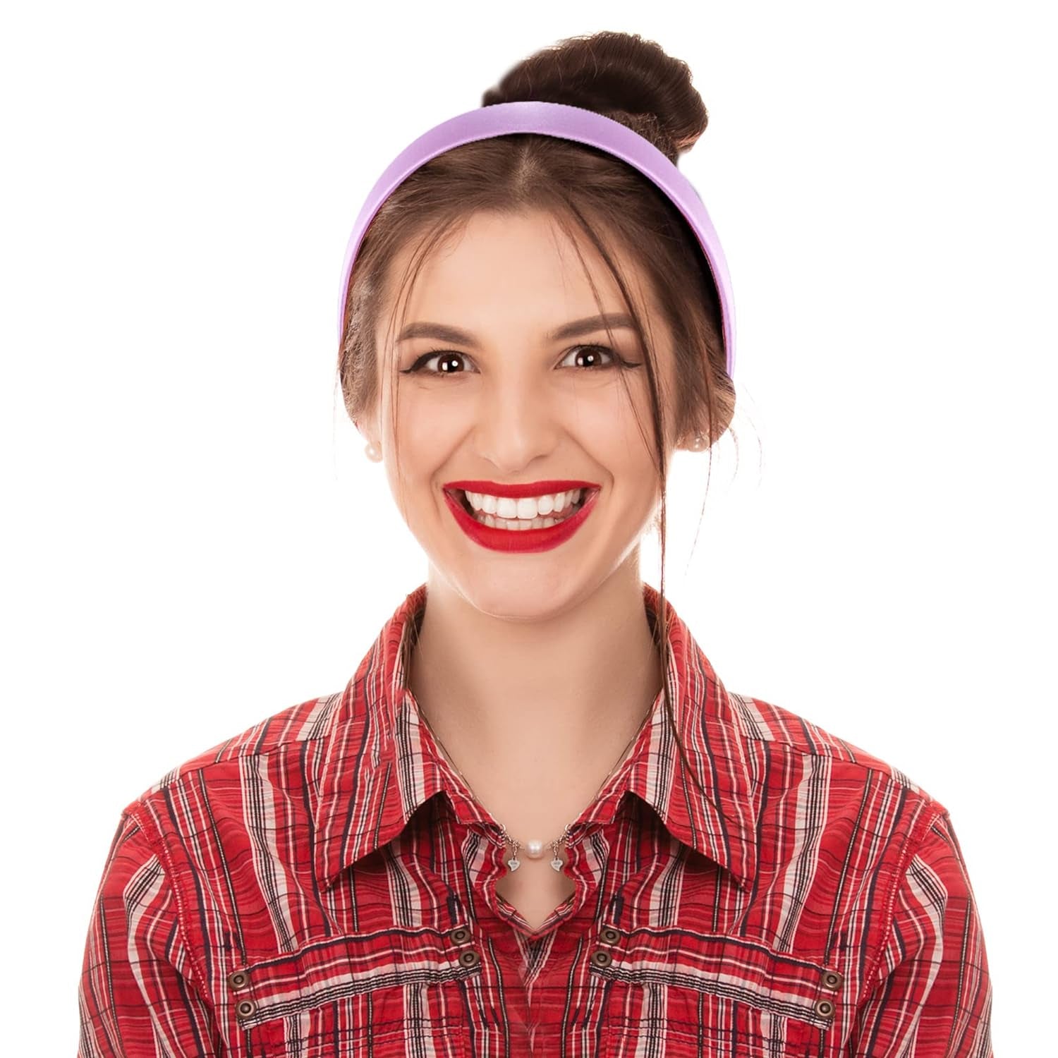 Vibrant SIQUK 16-Piece Satin Hair Accessories Set - Stylish 1-Inch Plastic-Covered Headbands for Women and Girls