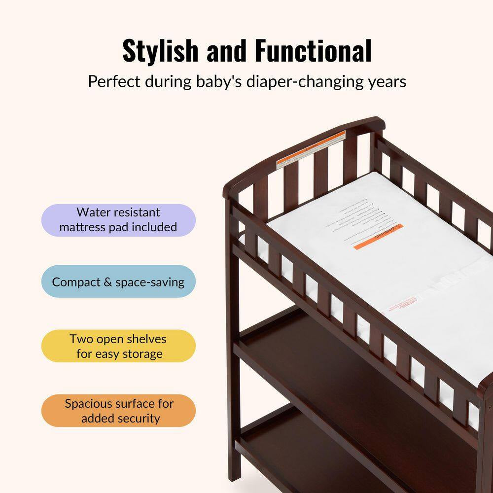 Emily Espresso Changing Table