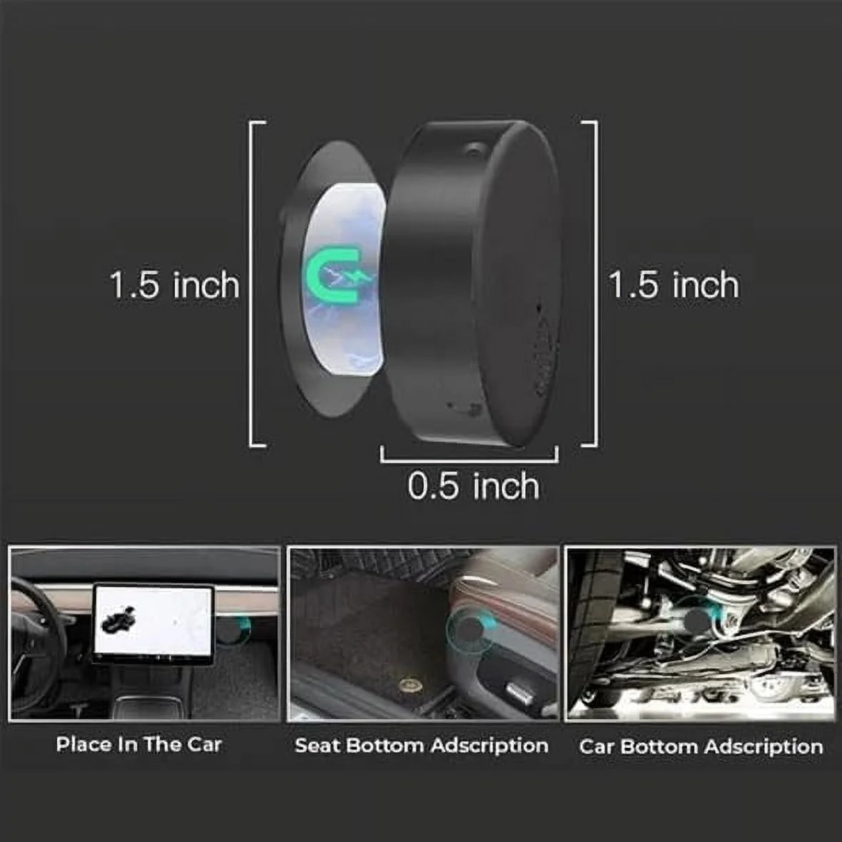 Easyfind Mini GPS Tracker for Vehicles, Mini Worldwide GPS Tracker, Car Locator Tracker, Car Vehicle Tracking Anti-Lost Locator for Tracking System