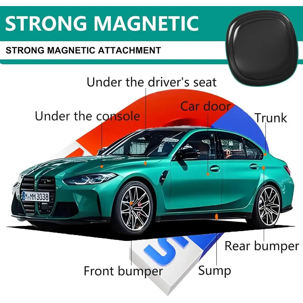 Mini GPS Tracker for Vehicles-Tracker Device for Vehicles No Subscription No Monthly Fee Real-Time Car Tracker Device Hidden Mag
