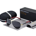 BARCUR Aluminum Vintage Men'S Sunglasses Men Polarized Coating Classic Sun Glasses Women Shade Male Driving Accessories Eyewear