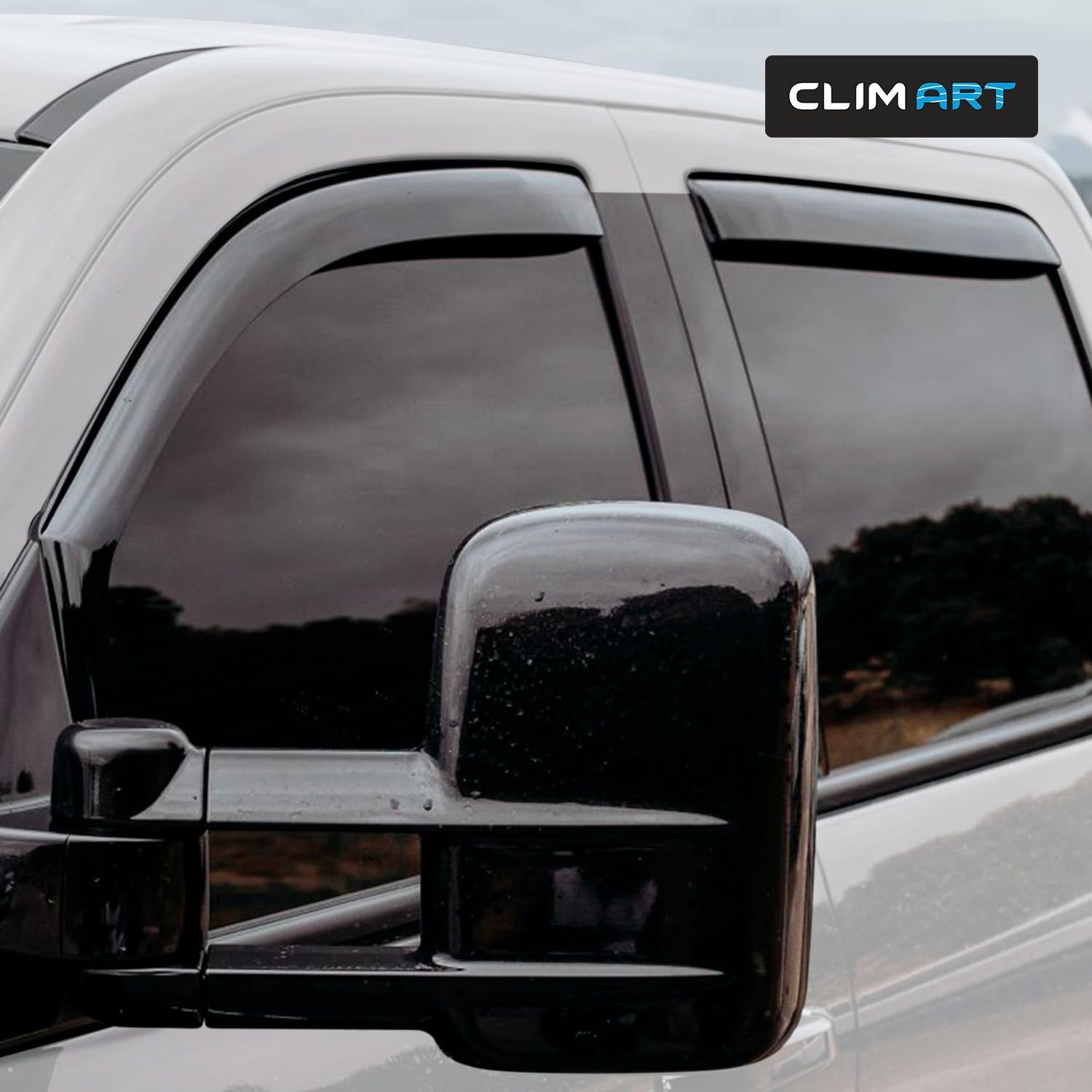Custom-Fit Window Deflectors for 2014-2018 Chevrolet Silverado and GMC Sierra Crew Cab