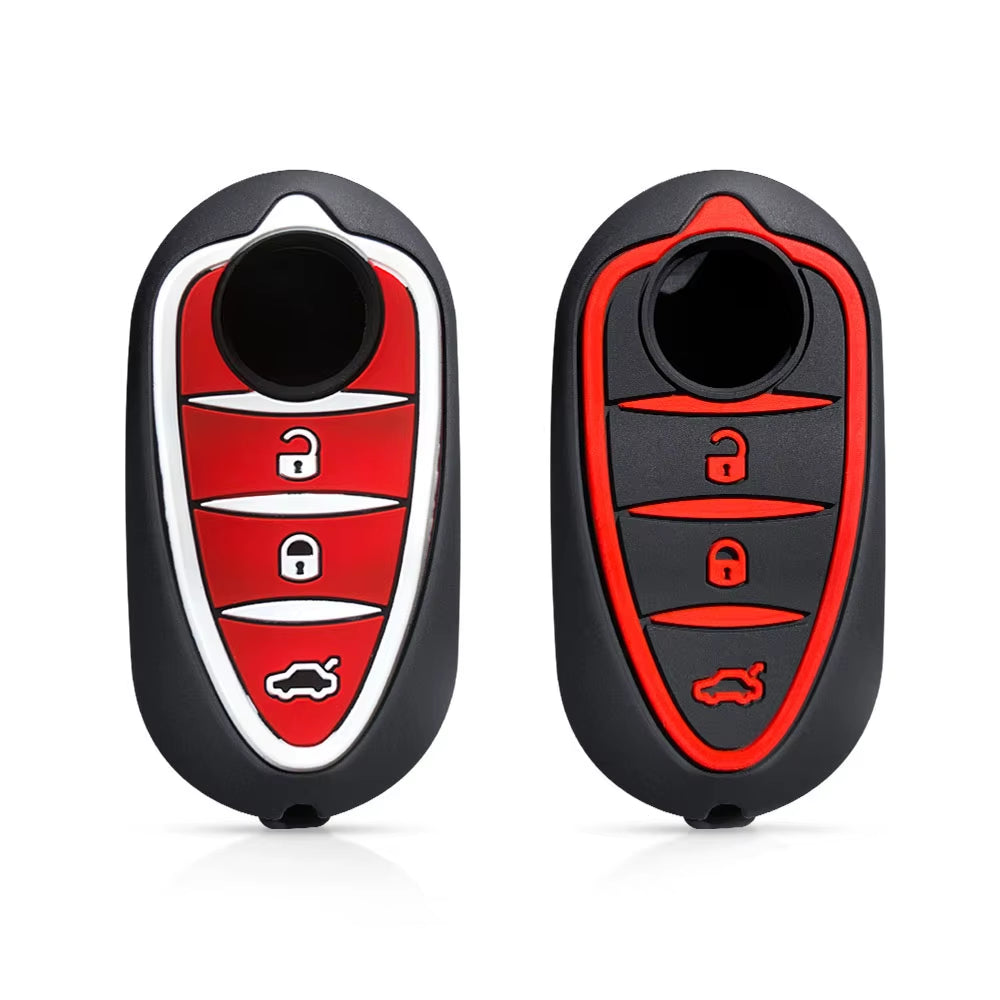 Silicone Key Cover Holder for Alfa Romeo Models: Giulietta, Myth Junior, 4C, Mito, 159, GTO, and GTA - Remote Control Accessory