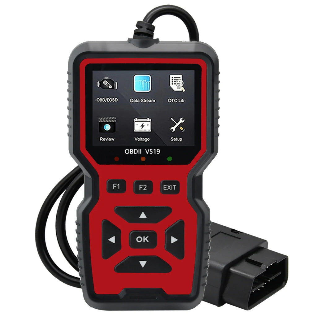 Car OBD2 Scanner Diagnostic Tool Code Reader, Car Voltage Tester Engine Fault Code Scanner, Charging Tester Diagnostic Tool V519