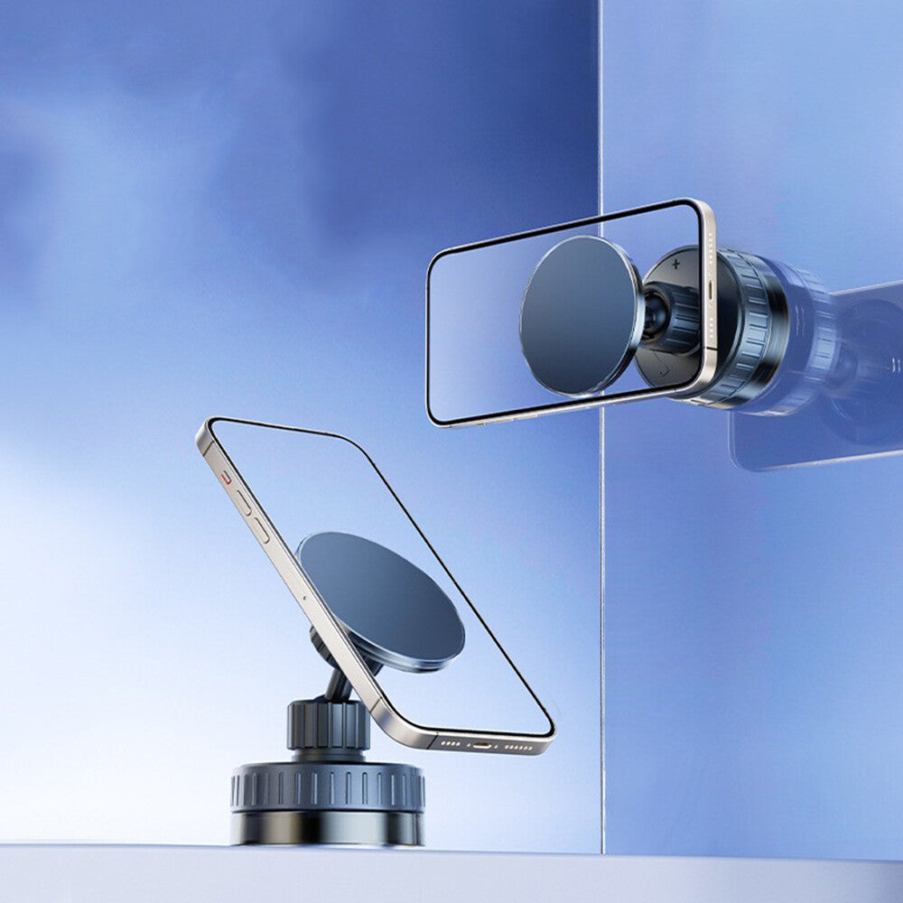 Magnetic Vacuum Car Phone Holder and Wall/Table Mount for MagSafe Compatibility