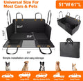 Ultimate Waterproof Dog Car Seat Protector & Travel Hammock - Foldable Pet Travel Accessories for Safe and Comfortable Rides