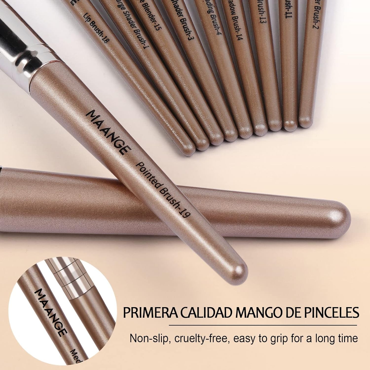 20-Piece Professional Makeup Brush Set - Foundation, Eyeshadow, Blush, and Kabuki Brushes with Gift Box for Flawless Application