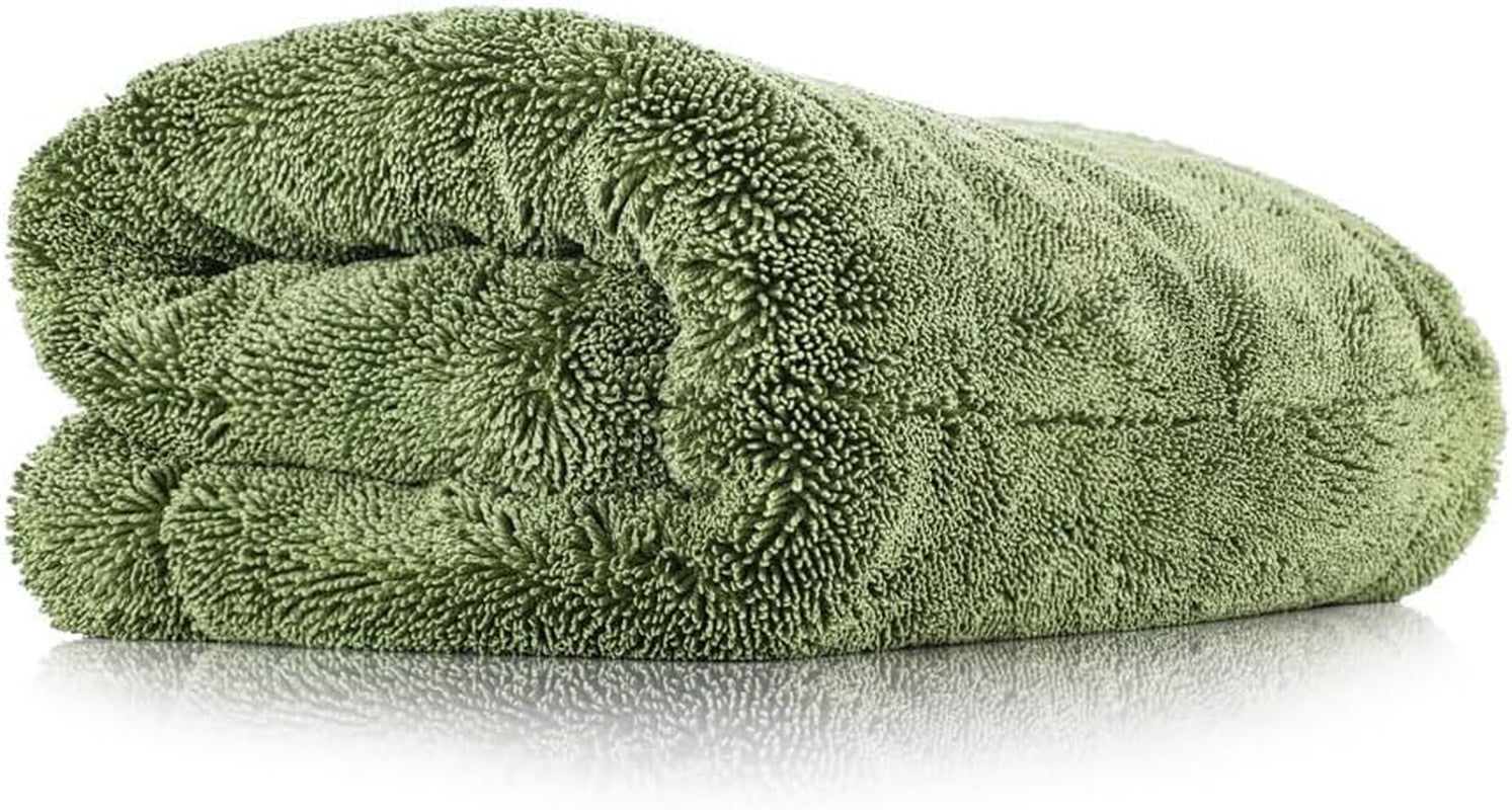 The Rag Company, the Liquid8R, Absorbent 70/30 Blend Microfiber Drying Towel for Cars, Trucks, and Suvs, Safe for Detailing, Scratch-Free, Twist Loop, 1100 GSM, 25X36 Inches, Aqua Blue