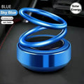 Suspended Rotating Double Ring Aromatherapy Car Accessory with Solar-Powered Perfume Decoration