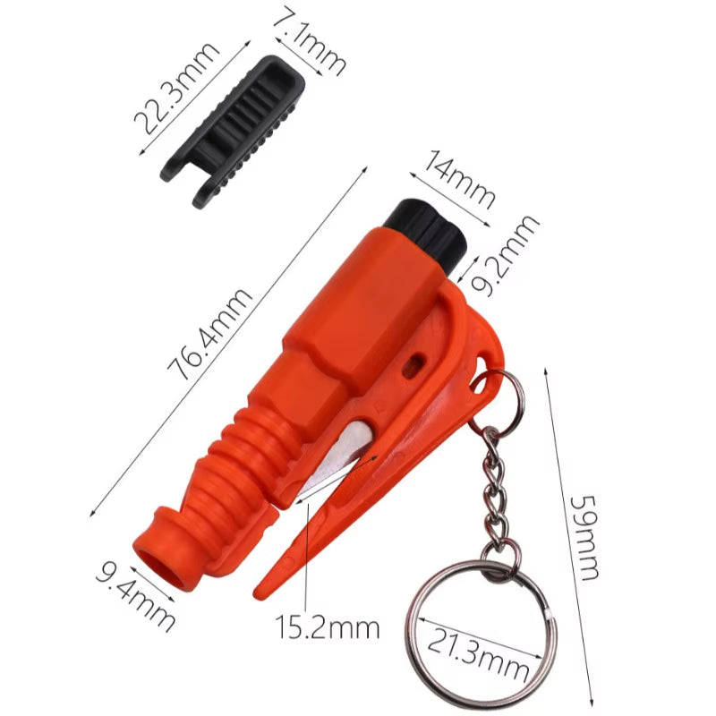3-in-1 Automotive Safety Hammer and Window Breaker Tool