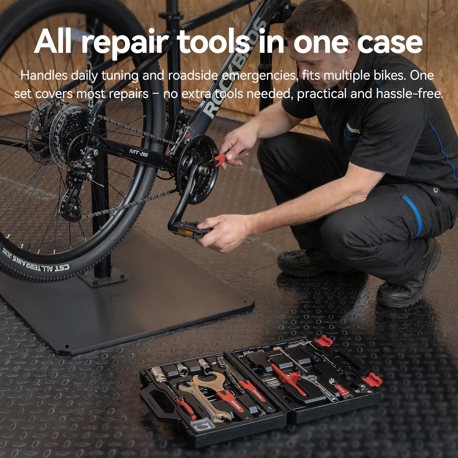 ROCKBROS Bicycle Repair Tool Kits 44 in 1 Professional Bike Multifunction Repair Tools Key Set Cycling Tools