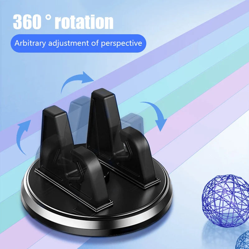 360-Degree Rotating Car Phone Holder with Anti-Slip Pad for iPhone, Samsung, Xiaomi, and Huawei - Premium Dashboard Accessory