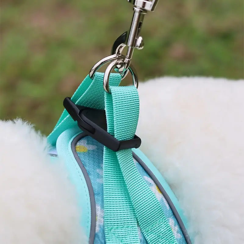 Adjustable Reflective Dog Harness and Leash Set - Durable and Breathable Safety Gear for Outdoor Walking - Pet Accessories for Dogs and Cats