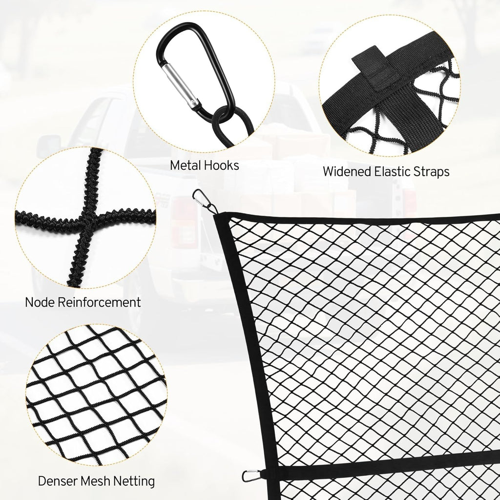 Cargo Net for Ford F150, F250, F350 Super Duty Pickup Truck Bed (2000-2025)