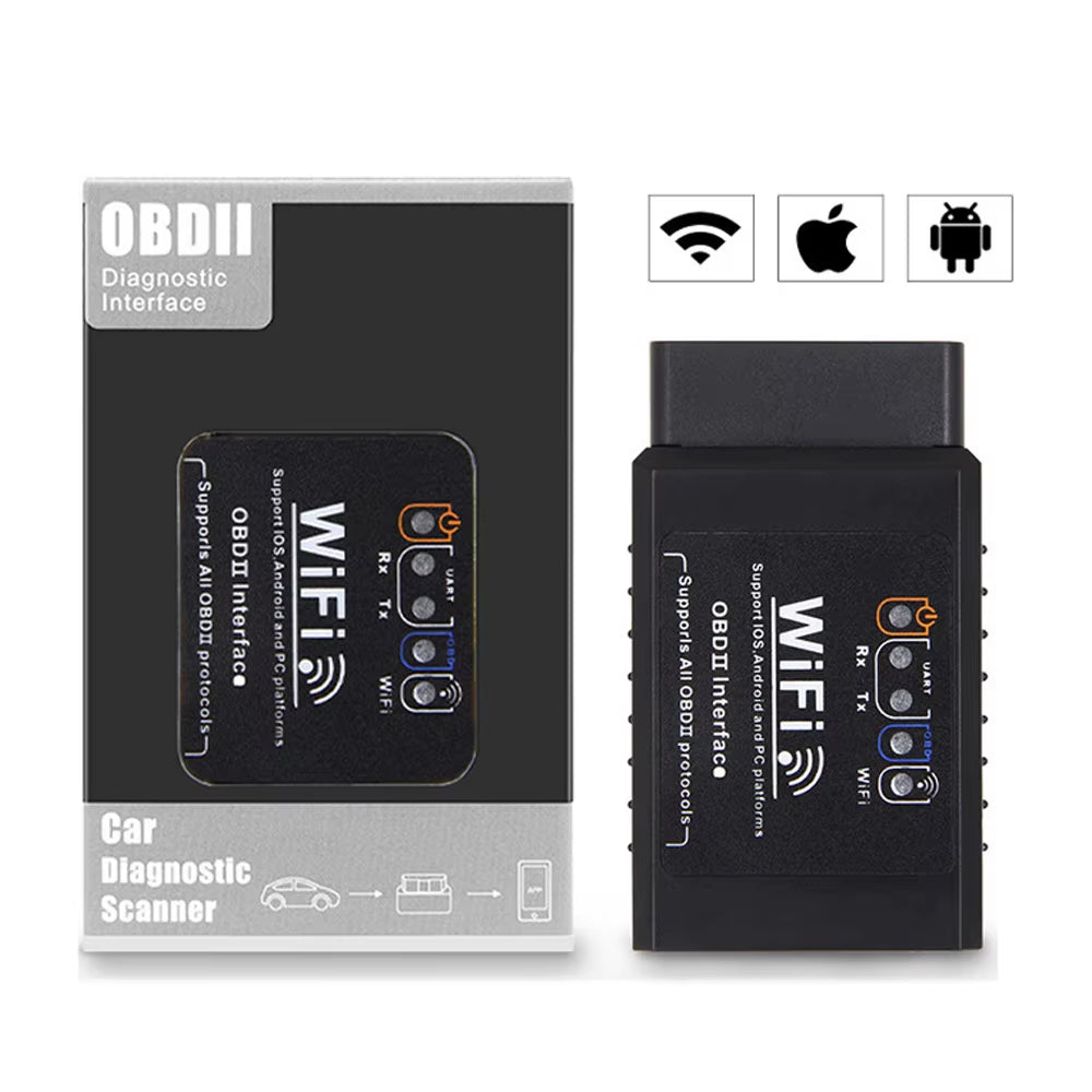 ELM327 WIFI V1.5 Car OBD2 Scanner Check Engine Light Diagnostic Tool Car Fault Detector Suitable for Ios and Android