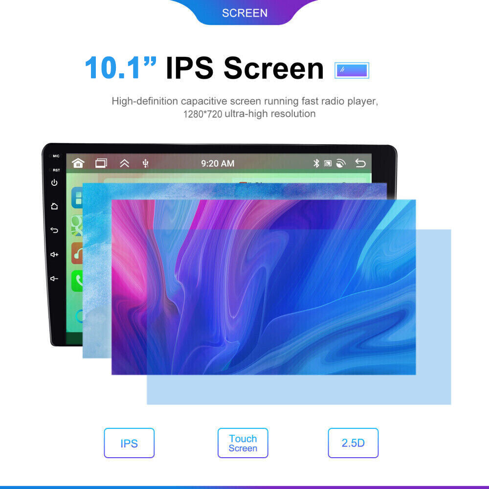 10.1'' 4+64GB Android 13 Car Stereo Radio 2Din IPS Carplay BT GPS Wifi Head Unit