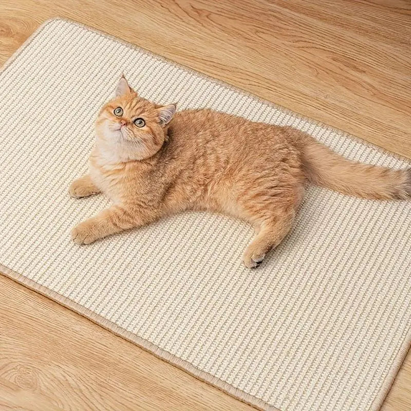 Premium Durable Cat Scratching Pad - Natural Rope Scratcher for Cats and Dogs, Versatile Pet Furniture and Supplies, Ideal Valentine's Day Gift and Cat Toy