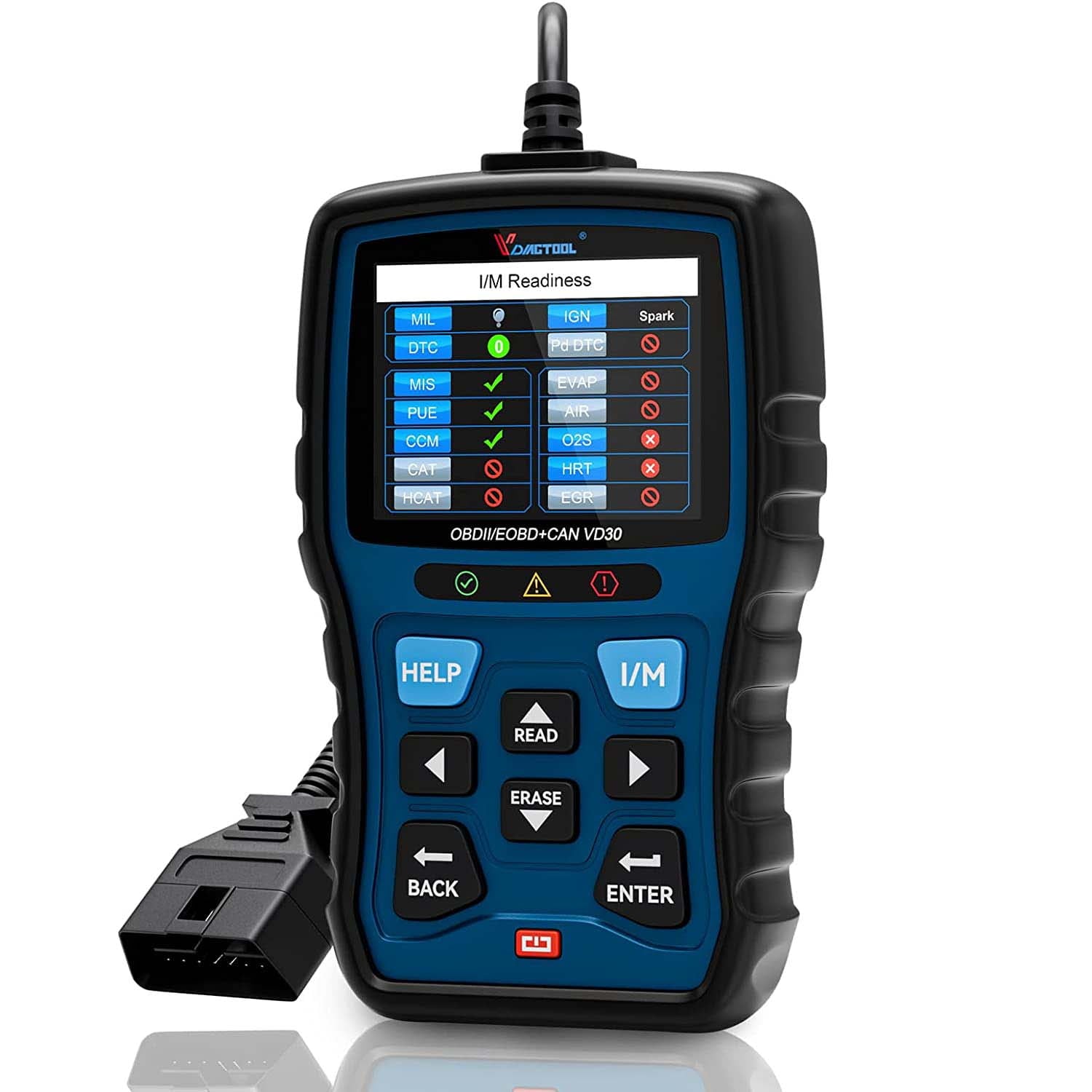 VDIAGTOOL VD30 Enhanced OBD2 Scanner, Universal Check Engine Light Car Code Reader, Auto Diagnostic Tool for All OBDII Vehicles, Free Update