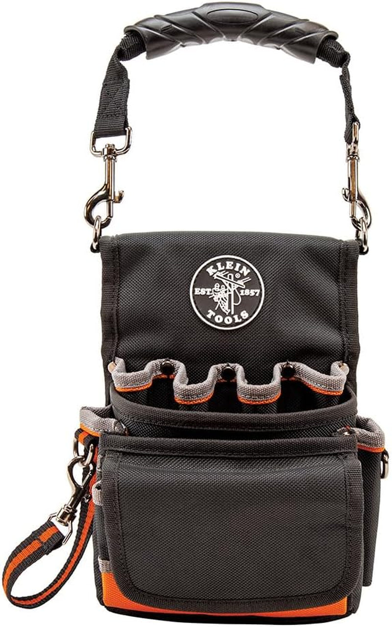 Klein Tools Tradesman Pro Tool Pouch - Durable 9 Pocket Design with Electrical Tape Holder and Reinforced Bottom