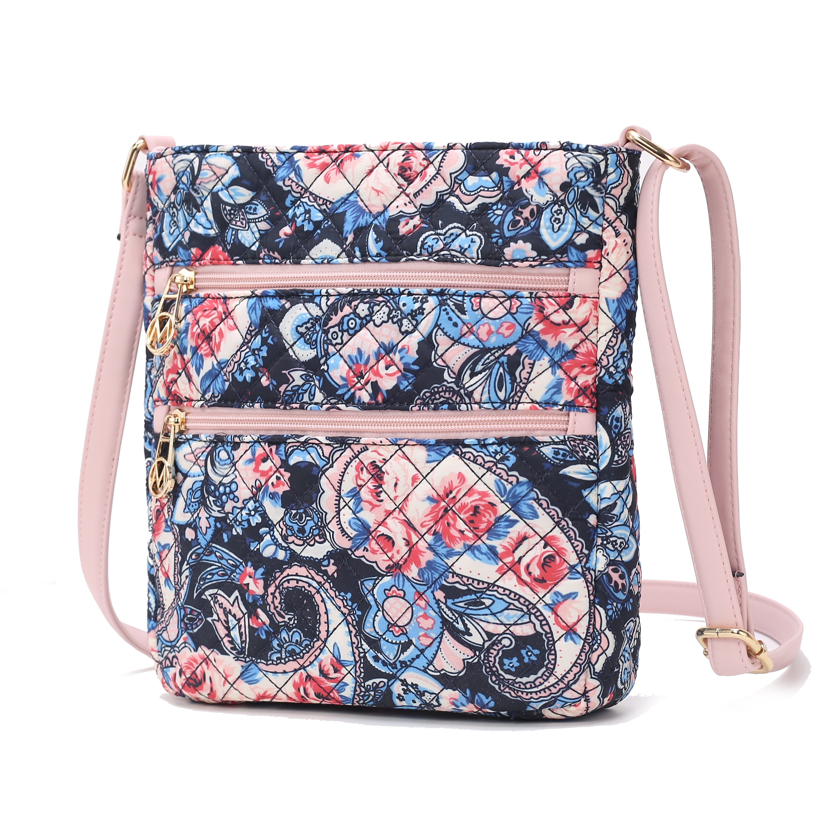 MKF Collection Lainy Cotton Women'S Botanical Crossbody Bag, Designer Crossover Purse Handbag by Mia K - Green