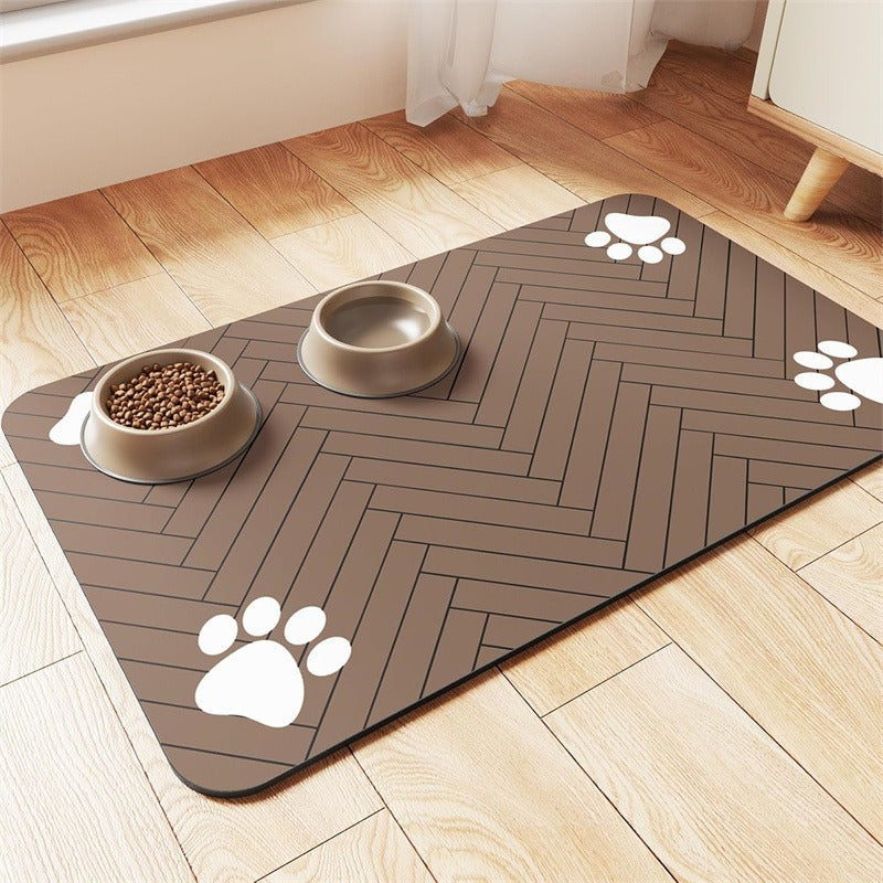 Diatom mud cat dog pet, dirt resistant, easy to maintain, feeding mat, home pet feeding