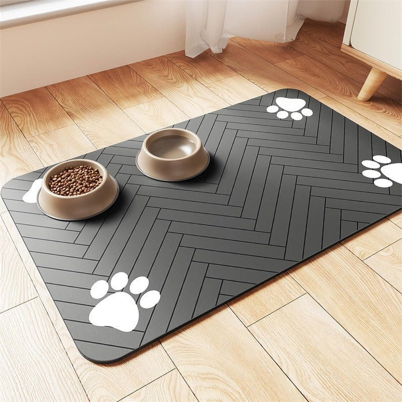 Diatom mud cat dog pet, dirt resistant, easy to maintain, feeding mat, home pet feeding