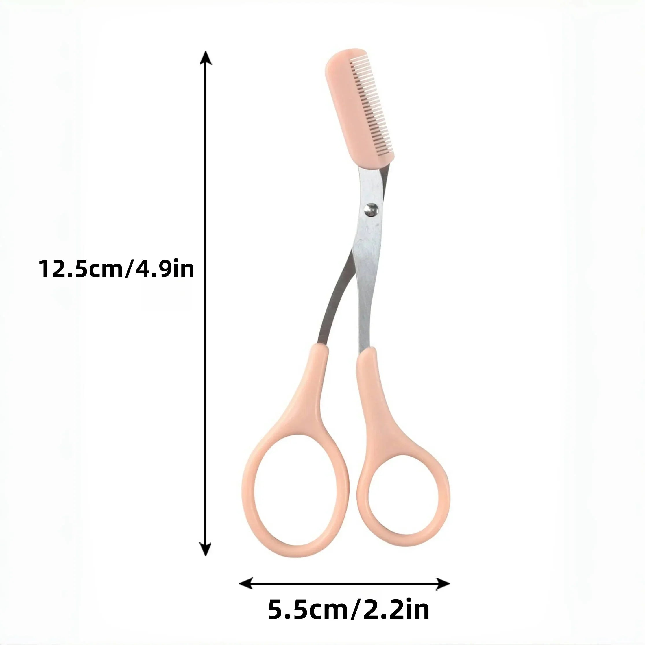 Eyebrow Trimming Scissors with Comb | Precision Brow Grooming Tool