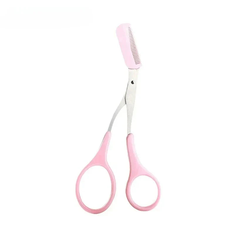Eyebrow Trimming Scissors with Comb | Precision Brow Grooming Tool