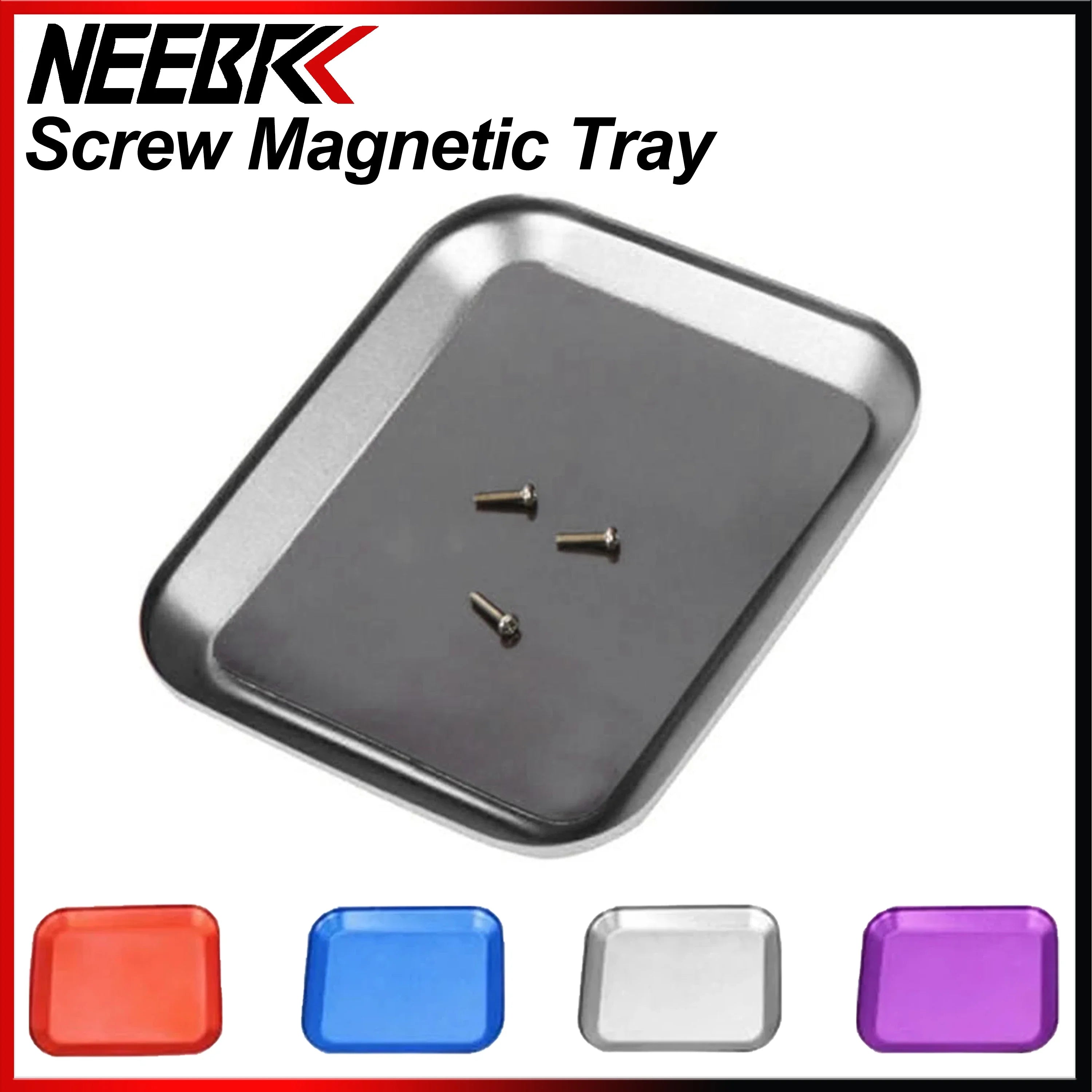 Aluminium Alloy Magnetic Screw Tray for RC Car Repair - Compatible with Axial SCX10, D90, and D110 Models