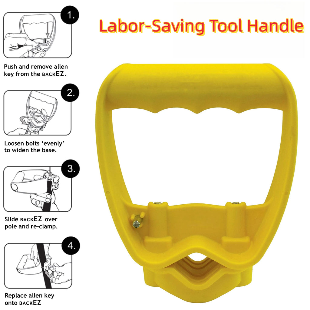Labor-Saving Ergonomic Shovel Back-Saving Tool Handle Work with Garden Shovels Rakes, D Grip Ergonomic Handle Replacement