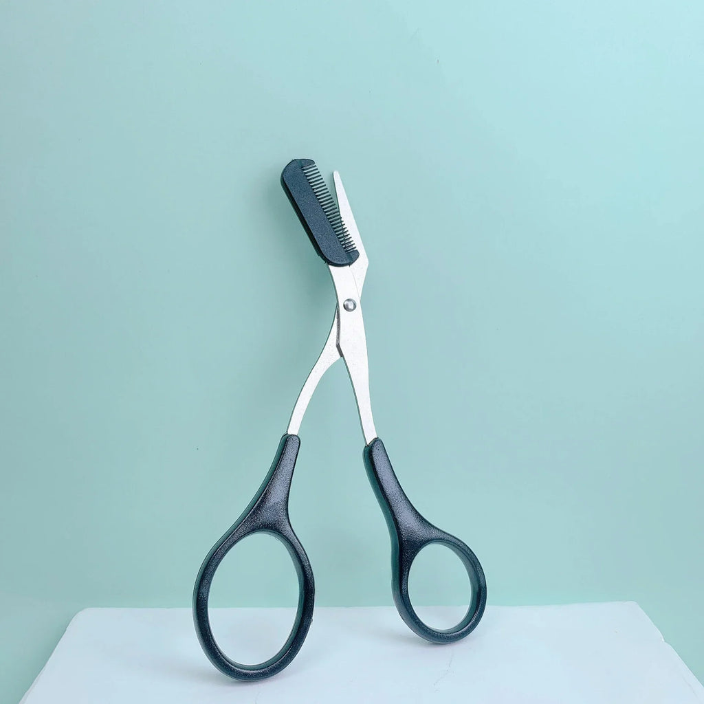 Eyebrow Trimming Scissors with Comb | Precision Brow Grooming Tool