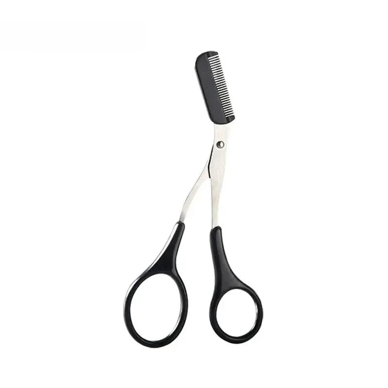 Eyebrow Trimming Scissors with Comb | Precision Brow Grooming Tool