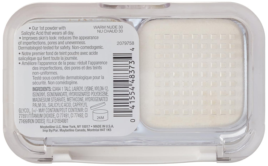 Maybelline Super Stay Better Skin Powder - Warm Nude, 0.32 Oz for Flawless Complexion