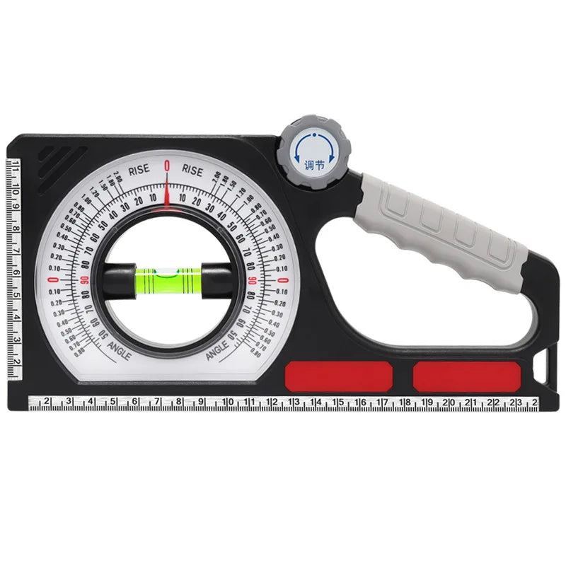 1PC Portable Mechanical Angle Slope Measuring Instrument Magnetic Level Bubble Inclinometer Protractor Slope Ruler Level