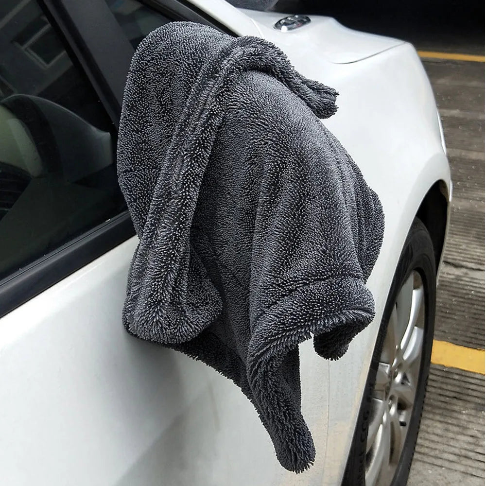 CDWTS 60x90 cm 1200GSM Microfiber Twist Car Wash Towels - Professional Grade Super Soft Cleaning and Drying Cloths for Car Detailing